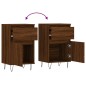 Credenze 2 pz Rovere Marrone 40x35x70 cm in Legno Multistrato Credenze 2 pz Rovere Marrone 40x35x70 cm in Legno Multistrato