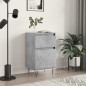 Credenza Grigio Cemento 40x35x70 cm in Legno Multistrato Credenza Grigio Cemento 40x35x70 cm in Legno Multistrato