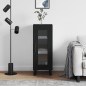 Credenza Nero 34,5x34x90 cm in Legno Multistrato Credenza Nero 34,5x34x90 cm in Legno Multistrato