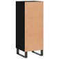 Credenza Nero 34,5x34x90 cm in Legno Multistrato Credenza Nero 34,5x34x90 cm in Legno Multistrato