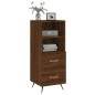 Credenza Rovere Marrone 34,5x34x90 cm in Legno Multistrato Credenza Rovere Marrone 34,5x34x90 cm in Legno Multistrato