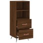 Credenza Rovere Marrone 34,5x34x90 cm in Legno Multistrato Credenza Rovere Marrone 34,5x34x90 cm in Legno Multistrato