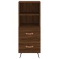 Credenza Rovere Marrone 34,5x34x90 cm in Legno Multistrato Credenza Rovere Marrone 34,5x34x90 cm in Legno Multistrato