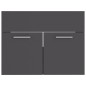 Set Mobili da Bagno Grigio in Truciolato