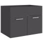 Set Mobili da Bagno Grigio in Truciolato