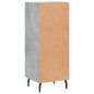 Credenza Grigio Cemento 34,5x34x90 cm in Legno Multistrato Credenza Grigio Cemento 34,5x34x90 cm in Legno Multistrato