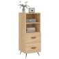 Credenza Rovere Sonoma 34,5x34x90 cm in Legno Multistrato Credenza Rovere Sonoma 34,5x34x90 cm in Legno Multistrato