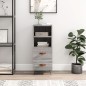 Credenza Grigio Sonoma 34,5x34x90 cm in Legno Multistrato Credenza Grigio Sonoma 34,5x34x90 cm in Legno Multistrato