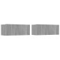 Set di Mobili Porta TV 4 pz Grigio Sonoma in Legno Multistrato Set di Mobili Porta TV 4 pz Grigio Sonoma in Legno Multistrato