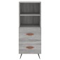 Credenza Grigio Sonoma 34,5x34x90 cm in Legno Multistrato Credenza Grigio Sonoma 34,5x34x90 cm in Legno Multistrato