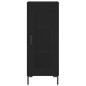 Credenza Nero 34,5x34x90 cm in Legno Multistrato Credenza Nero 34,5x34x90 cm in Legno Multistrato