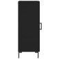 Credenza Nero 34,5x34x90 cm in Legno Multistrato Credenza Nero 34,5x34x90 cm in Legno Multistrato