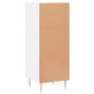 Credenza Bianca 34,5x34x90 cm in Legno Multistrato Credenza Bianca 34,5x34x90 cm in Legno Multistrato