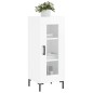 Credenza Bianco Lucido 34,5x34x90 cm in Legno Multistrato Credenza Bianco Lucido 34,5x34x90 cm in Legno Multistrato