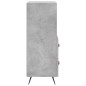 Credenza Grigio Cemento 34,5x34x90 cm in Legno Multistrato Credenza Grigio Cemento 34,5x34x90 cm in Legno Multistrato