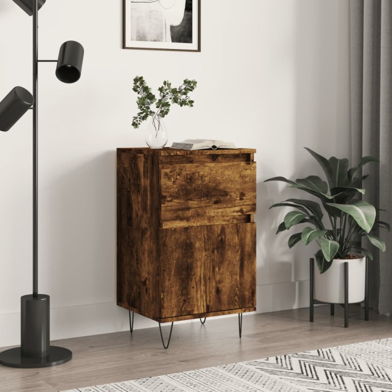 Credenza Rovere Fumo 40x35x70 cm in Legno Multistrato Credenza Rovere Fumo 40x35x70 cm in Legno Multistrato