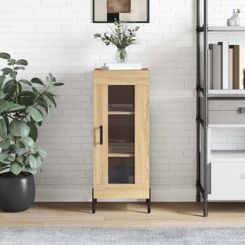 Credenza Rovere Sonoma 34,5x34x90 cm in Legno Multistrato Credenza Rovere Sonoma 34,5x34x90 cm in Legno Multistrato