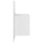 Testiera per Letto con Armadietti in Legno Multistrato Bianco Testiera per Letto con Armadietti in Legno Multistrato Bianco