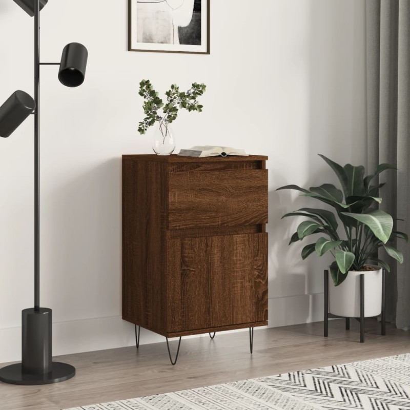 Credenza Rovere Marrone 40x35x70 cm in Legno Multistrato Credenza Rovere Marrone 40x35x70 cm in Legno Multistrato