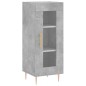Credenza Grigio Cemento 34,5x34x90 cm in Legno Multistrato Credenza Grigio Cemento 34,5x34x90 cm in Legno Multistrato