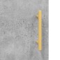 Credenza Grigio Cemento 34,5x34x90 cm in Legno Multistrato Credenza Grigio Cemento 34,5x34x90 cm in Legno Multistrato