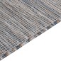 Tappeto da Esterni a Tessitura Piatta 80x250 cm Marrone e Blu Tappeto da Esterni a Tessitura Piatta 80x250 cm Marrone e Blu