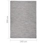 Tappeto da Esterni a Tessitura Piatta 140x200 cm Marrone e Blu Tappeto da Esterni a Tessitura Piatta 140x200 cm Marrone e Blu