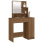 Toeletta con LED Rovere Marrone 86,5x35x136 cm Toeletta con LED Rovere Marrone 86,5x35x136 cm