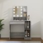 Toeletta con LED Grigio Sonoma 86,5x35x136 cm Toeletta con LED Grigio Sonoma 86,5x35x136 cm