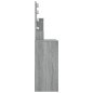 Toeletta con LED Grigio Sonoma 86,5x35x136 cm Toeletta con LED Grigio Sonoma 86,5x35x136 cm
