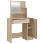 Toeletta con LED Rovere Sonoma 86,5x35x136 cm Toeletta con LED Rovere Sonoma 86,5x35x136 cm