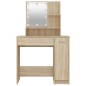 Toeletta con LED Rovere Sonoma 86,5x35x136 cm Toeletta con LED Rovere Sonoma 86,5x35x136 cm