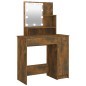Toeletta con LED Rovere Fumo 86,5x35x136 cm Toeletta con LED Rovere Fumo 86,5x35x136 cm