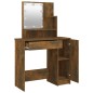 Toeletta con LED Rovere Fumo 86,5x35x136 cm Toeletta con LED Rovere Fumo 86,5x35x136 cm