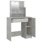 Toeletta con LED Grigio Cemento 86,5x35x136 cm Toeletta con LED Grigio Cemento 86,5x35x136 cm