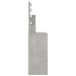 Toeletta con LED Grigio Cemento 86,5x35x136 cm Toeletta con LED Grigio Cemento 86,5x35x136 cm
