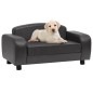 Divano per Cani Grigio Scuro 80x50x40 cm in Similpelle Divano per Cani Grigio Scuro 80x50x40 cm in Similpelle