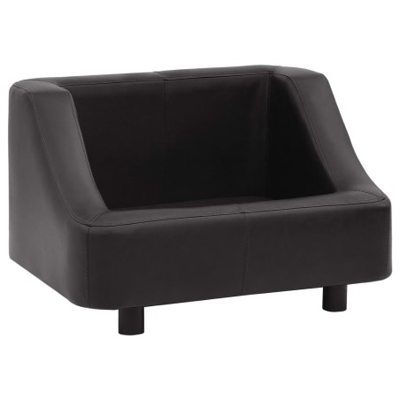 Divano per Cani Nero 67x52x40 cm in Similpelle
