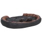 Cuscino per Cani Reversibile Lavabile Nero Marrone 150x120x25cm Cuscino per Cani Reversibile Lavabile Nero Marrone 150x120x25cm