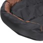 Cuscino per Cani Reversibile Lavabile Nero Marrone 150x120x25cm Cuscino per Cani Reversibile Lavabile Nero Marrone 150x120x25cm