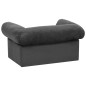 Divano per Cani con Cassetto Grigio Scuro 75x50x38cm in Peluche Divano per Cani con Cassetto Grigio Scuro 75x50x38cm in Peluche