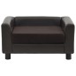 Divano per Cani Marrone 60x43x30 cm in Peluche e Similpelle Divano per Cani Marrone 60x43x30 cm in Peluche e Similpelle