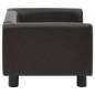 Divano per Cani Marrone 60x43x30 cm in Peluche e Similpelle Divano per Cani Marrone 60x43x30 cm in Peluche e Similpelle