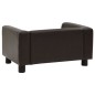 Divano per Cani Marrone 60x43x30 cm in Peluche e Similpelle Divano per Cani Marrone 60x43x30 cm in Peluche e Similpelle