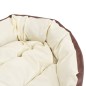Cuscino per Cani Reversibile Lavabile Marrone Crema 85x70x20 cm Cuscino per Cani Reversibile Lavabile Marrone Crema 85x70x20 cm