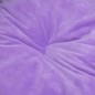 Lettino per Cani Nero e Viola 99x89x21 cm Peluche e Similpelle