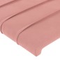 Testiera Rosa 80x5x78/88 cm in Velluto Testiera Rosa 80x5x78/88 cm in Velluto