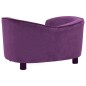 Divano per Cani Borgogna 69x49x40 cm in Peluche Divano per Cani Borgogna 69x49x40 cm in Peluche