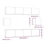 Set di Mobili Porta TV 6 pz Grigio Sonoma in Legno Multistrato Set di Mobili Porta TV 6 pz Grigio Sonoma in Legno Multistrato