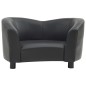 Divano per Cani Nero 67x41x39 cm in Similpelle
